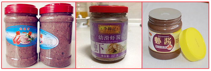 星火雙頭臥式蝦醬灌裝機(jī)灌裝樣品展示