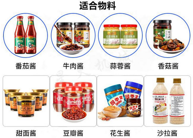 全自動香辣醬灌裝機應用范圍